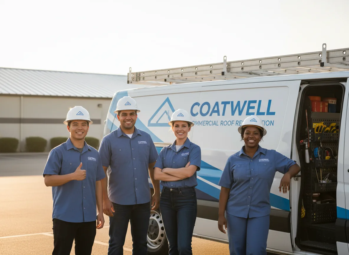 Commercial roof coating company in Latham, KS