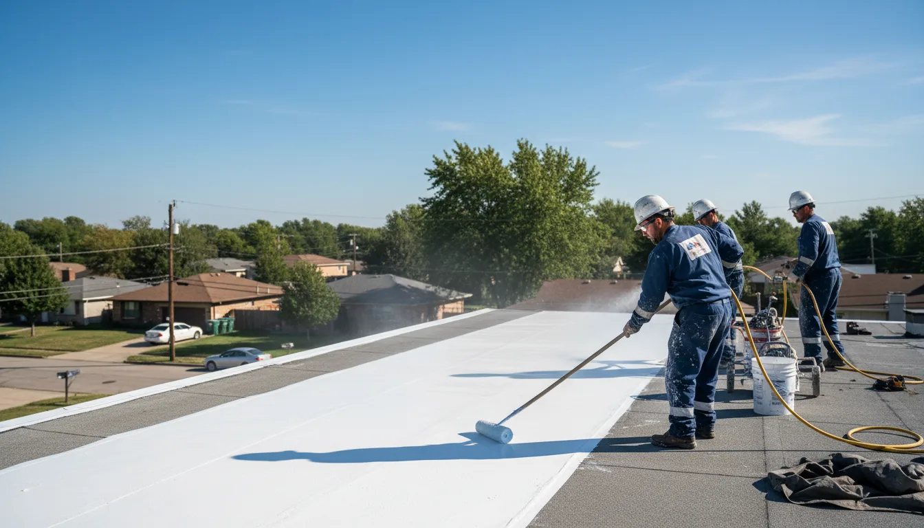 Commercial roof coating in Latham, KS near me